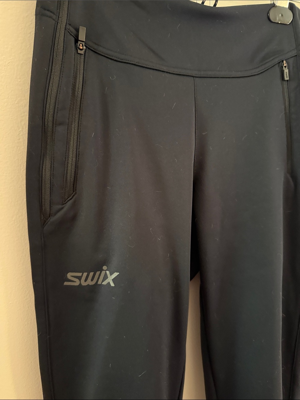 Swix Women's Black nordic ski pants with Zip Pockets